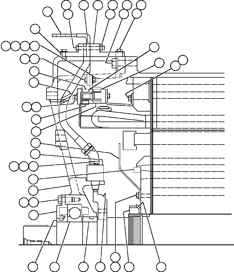 Komatsu parts book diagram for AFE48-CE 930E-2  S/N A30207-A30208 SUNCOR: MOTOR ASSEMBLY - WHEEL (GE0053)