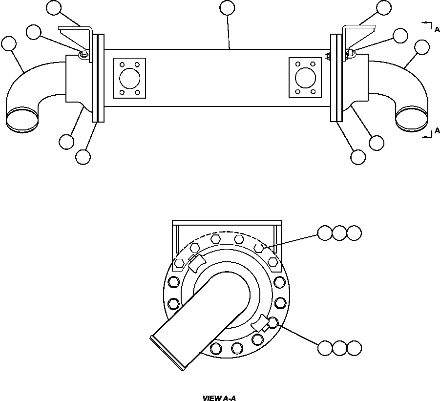Komatsu parts book diagram for AFE48-CK 930E-2 S/N A30225 JACOB'S RANCH: HEAT EXCHANGER (PB9796)