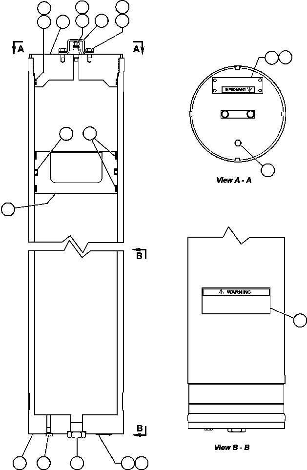 Komatsu parts book diagram for AFE48-CK 930E-2 S/N A30225 JACOB'S RANCH: STEERING ACCUMULATOR ASSEMBLY (ED3830)