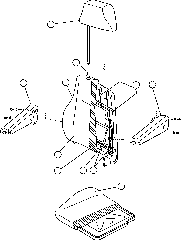 Komatsu parts book diagram for AFE48-CK 930E-2 S/N A30225 JACOB'S RANCH: OPERATOR'S SEAT ASSEMBLY (PB8649)