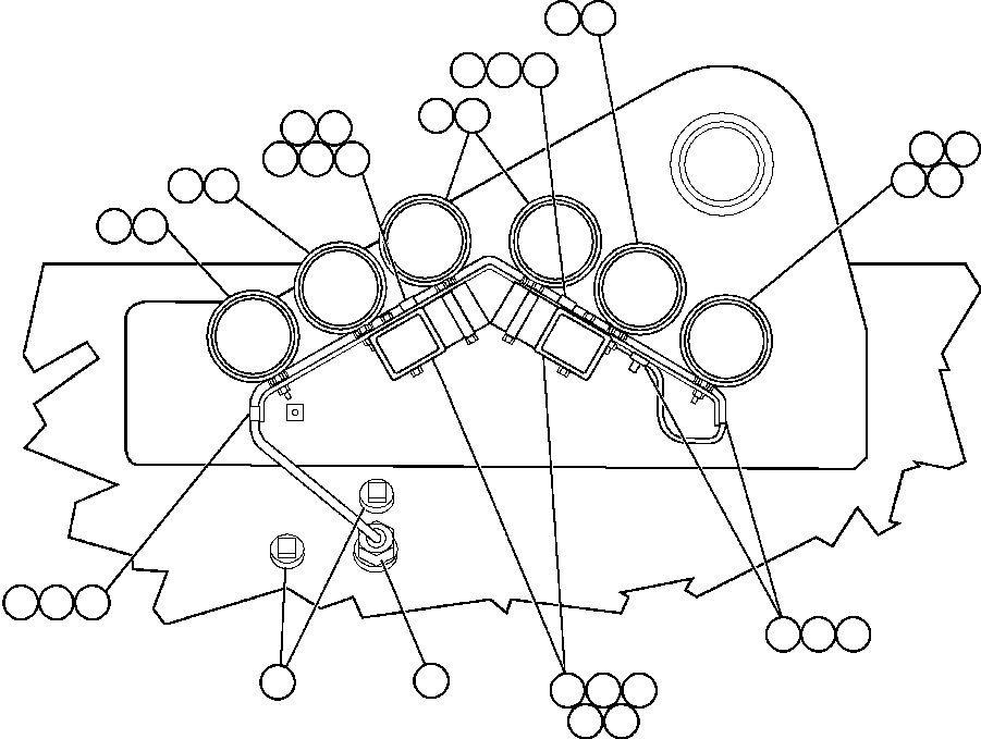 Komatsu parts book diagram for AFE48-CK 930E-2 S/N A30225 JACOB'S RANCH: REAR LIGHTS AND BACKUP HORN