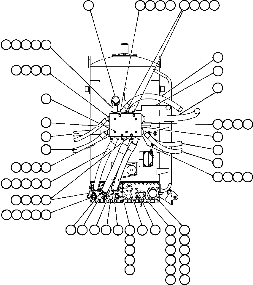 Komatsu parts book diagram for AFE48-CK 930E-2 S/N A30225 JACOB'S RANCH: HOIST CIRCUIT & HYD PIPING