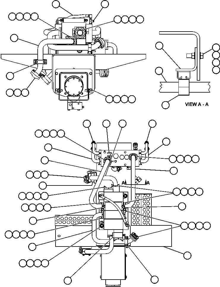 Komatsu parts book diagram for AFE48-CK 930E-2 S/N A30225 JACOB'S RANCH: PUMP/HOIST VALVE MODULE