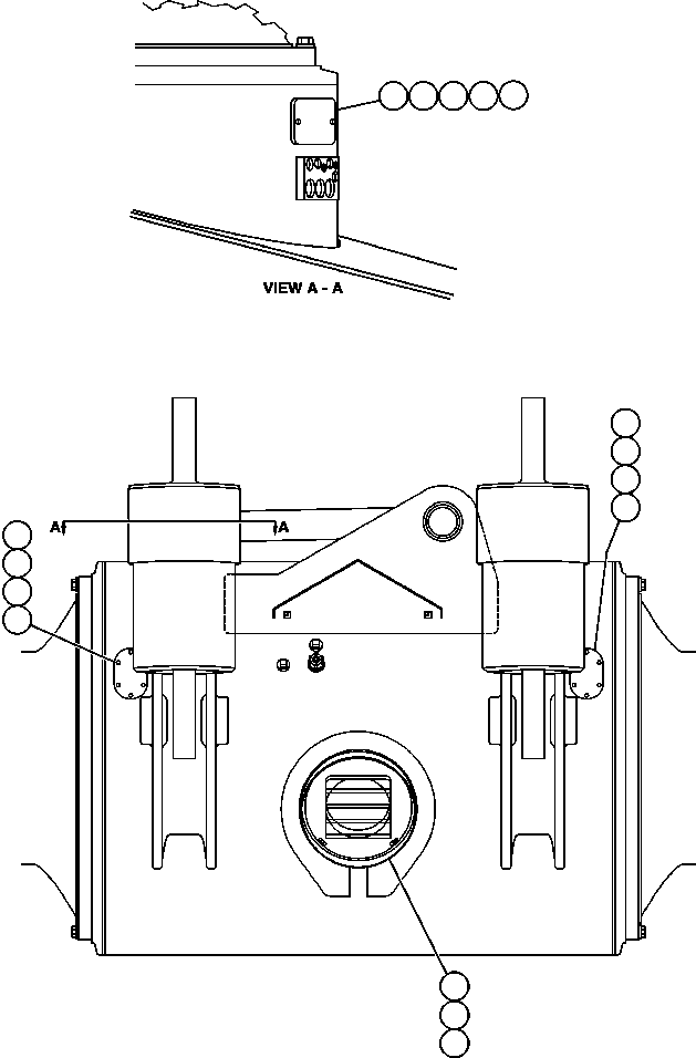 Komatsu parts book diagram for AFE48-DP 930E-2 S/N A30298 & A30299    TRANSALTA: REAR AXLE & HATCH COVERS