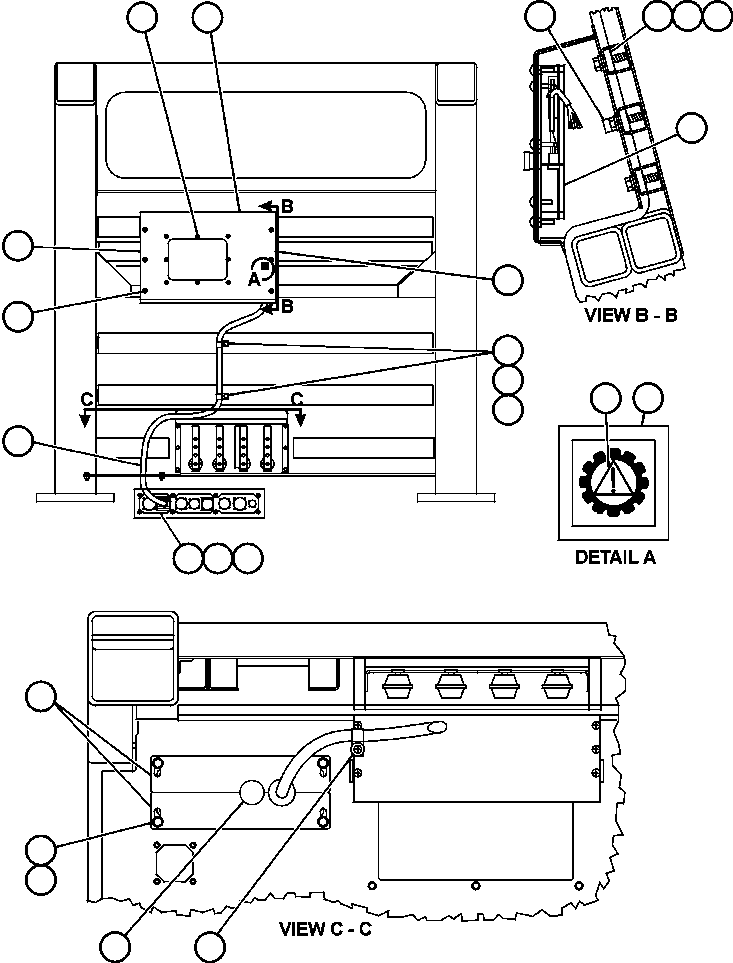 Komatsu parts book diagram for AFE48-DP 930E-2 S/N A30298 & A30299    TRANSALTA: D.I.D. PANEL INSTALLATION