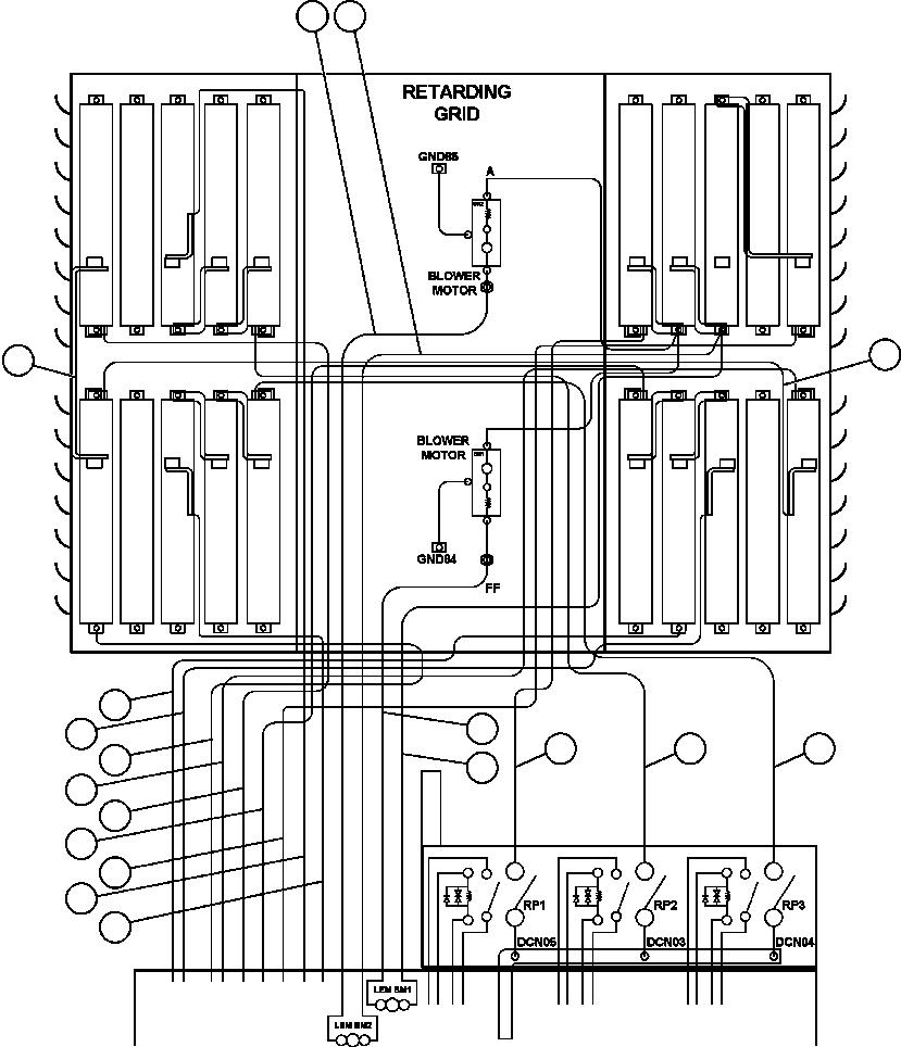 Komatsu parts book diagram for AFE48-DP 930E-2 S/N A30298 & A30299    TRANSALTA: ELECTRICAL COMPONENT POWER WIRING - 1