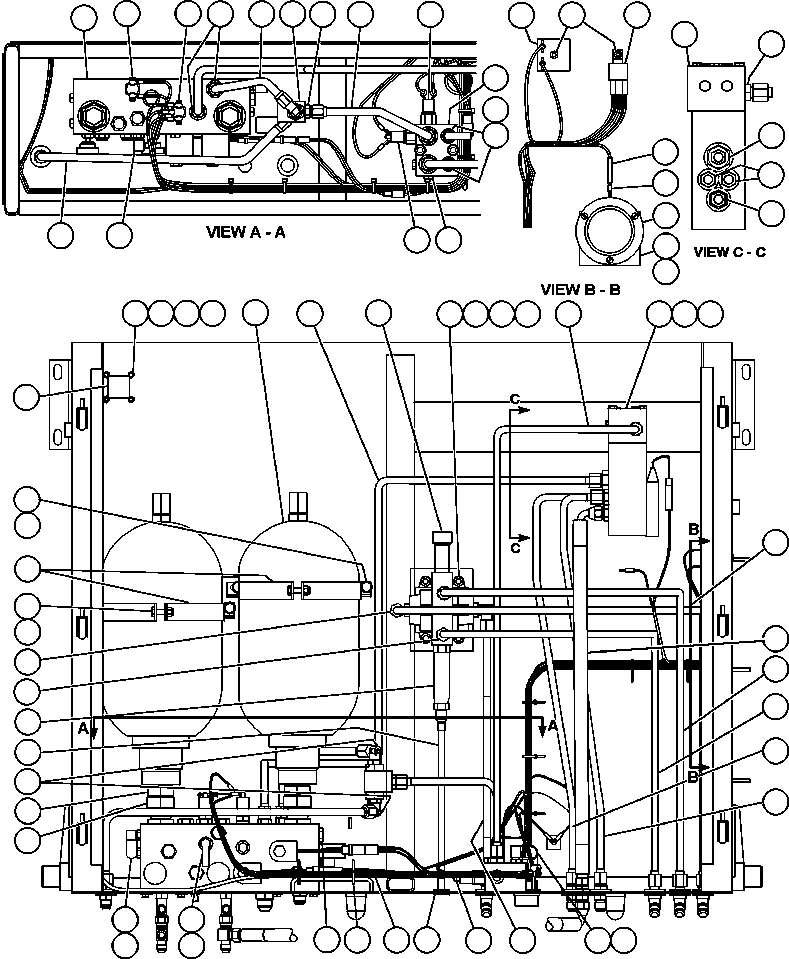 Komatsu parts book diagram for AFE48-DP 930E-2 S/N A30298 & A30299    TRANSALTA: HYDRAULIC BRAKE CABINET ASSEMBLY - 1 (EJ4202)