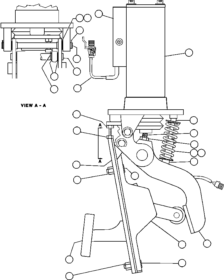 Komatsu parts book diagram for AFE48-DP 930E-2 S/N A30298 & A30299    TRANSALTA: RETARD/BRAKE VALVE ASSEMBLY (PC1183)