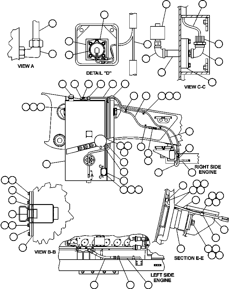 Komatsu parts book diagram for AFE48-DP 930E-2 S/N A30298 & A30299    TRANSALTA: FUEL TANK INSTALLATION