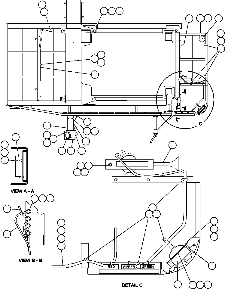 Komatsu parts book diagram for AFE48-DP 930E-2 S/N A30298 & A30299    TRANSALTA: LEFT DECK ELECTRICAL GROUP