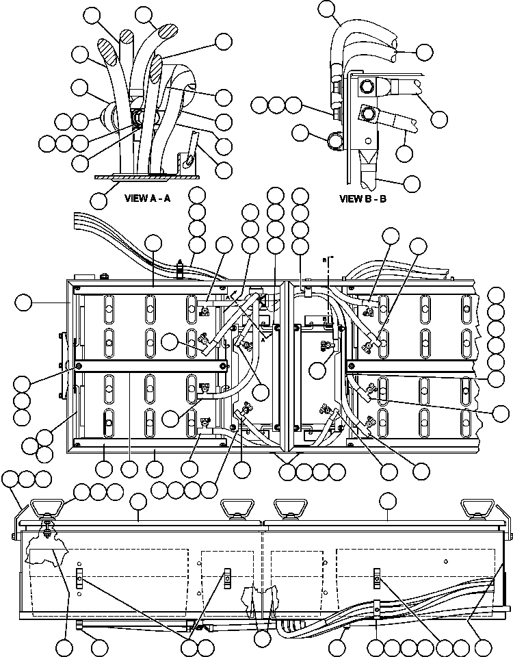 Komatsu parts book diagram for AFE48-DP 930E-2 S/N A30298 & A30299    TRANSALTA: BATTERY BOX ASSEMBLY (EJ4167)