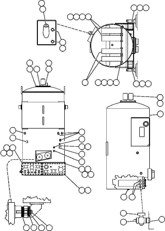 Komatsu parts book diagram for AFE48-DP 930E-2 S/N A30298 & A30299    TRANSALTA: HYDRAULIC TANK ASSEMBLY & INSTALLATION