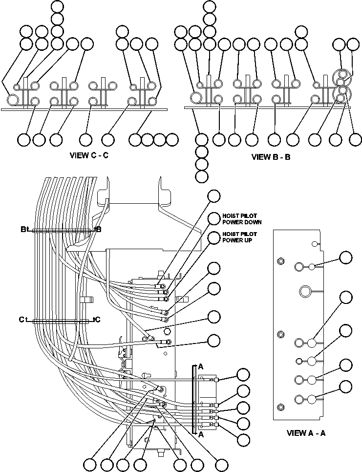Komatsu parts book diagram for AFE48-DP 930E-2 S/N A30298 & A30299    TRANSALTA: BRAKE CABINET PIPING
