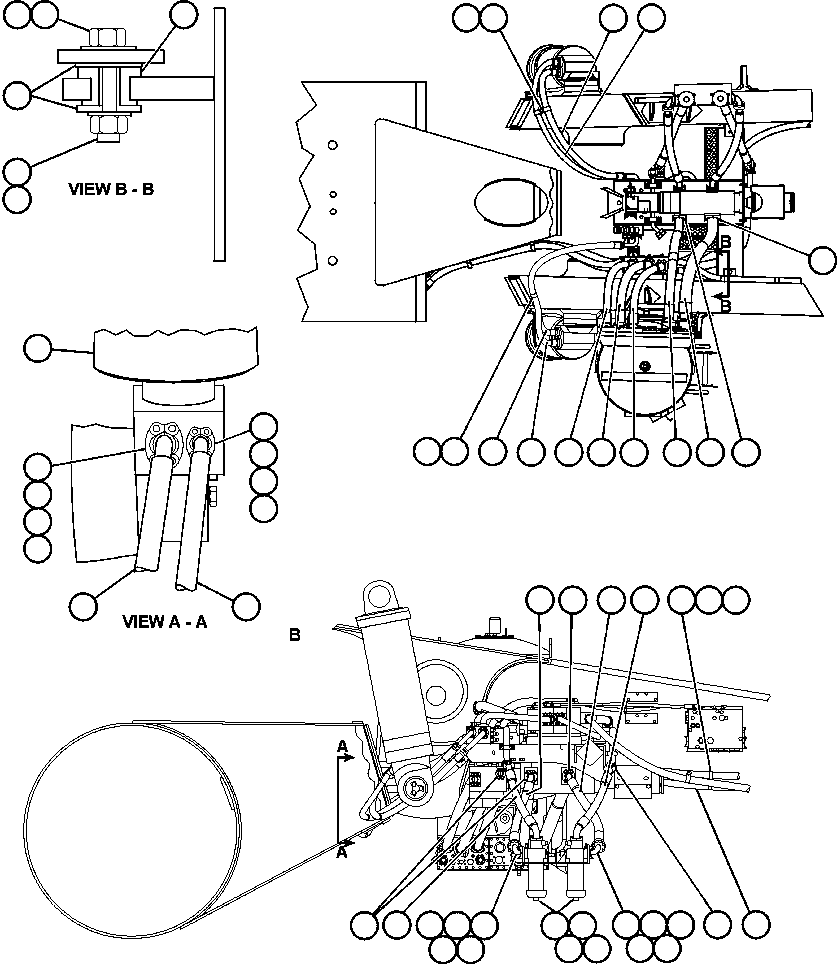 Komatsu parts book diagram for AFE48-DP 930E-2 S/N A30298 & A30299    TRANSALTA: HOIST & BRAKE PIPING