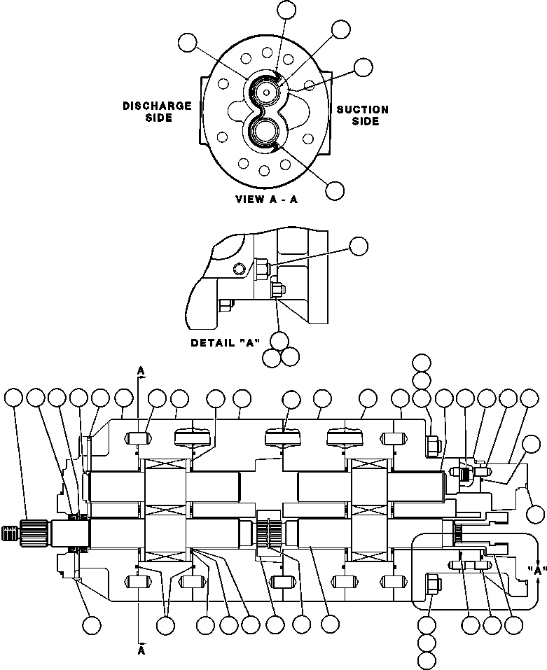 Komatsu parts book diagram for AFE48-DP 930E-2 S/N A30298 & A30299    TRANSALTA: HOIST PUMP ASSEMBLY (PB9008)