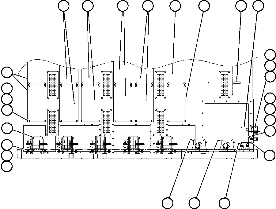 Komatsu parts book diagram for AFE48-DP 930E-2 S/N A30298 & A30299    TRANSALTA: CONTROL CABINET (LOWER BACK SIDE)