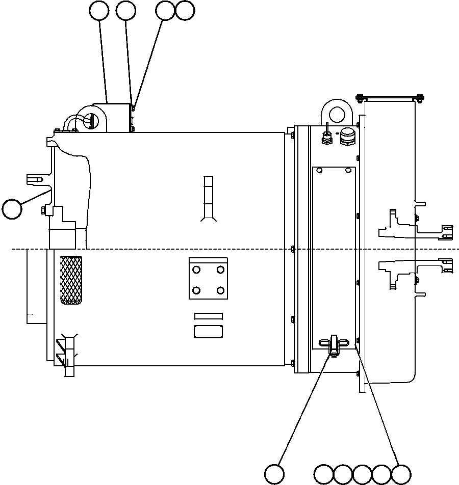 Komatsu parts book diagram for AFE48-DP 930E-2 S/N A30298 & A30299    TRANSALTA: ALTERNATOR/BLOWER ASSEMBLY (PC1074)