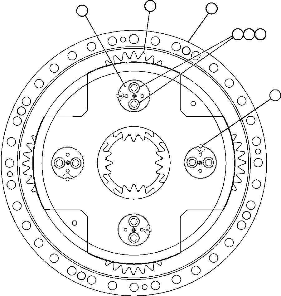 Komatsu parts book diagram for AFE48-DP 930E-2 S/N A30298 & A30299    TRANSALTA: CARRIER ASSEMBLY - LOW SPEED (GE0918)