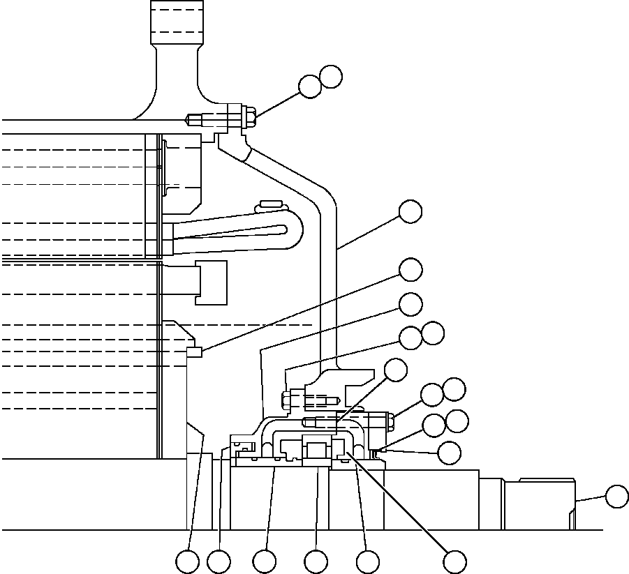 Komatsu parts book diagram for AFE48-DP 930E-2 S/N A30298 & A30299    TRANSALTA: MOTOR ASSEMBLY - WHEEL - 2 (GE0053)