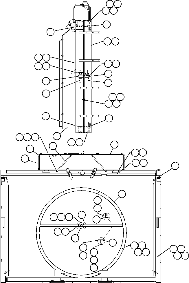 Komatsu parts book diagram for AFE48-F  930E S/N 32674 PIPELINE: RADIATOR & SHROUD ASSEMBLY (PB9461)