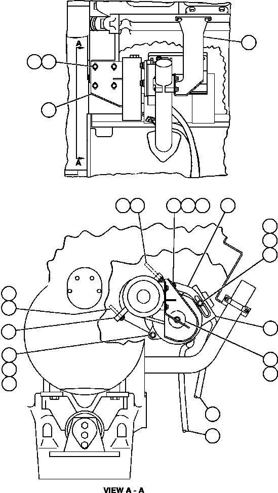 Komatsu parts book diagram for AFE48-F  930E S/N 32674 PIPELINE: 24V ALTERNATOR INSTALLATION