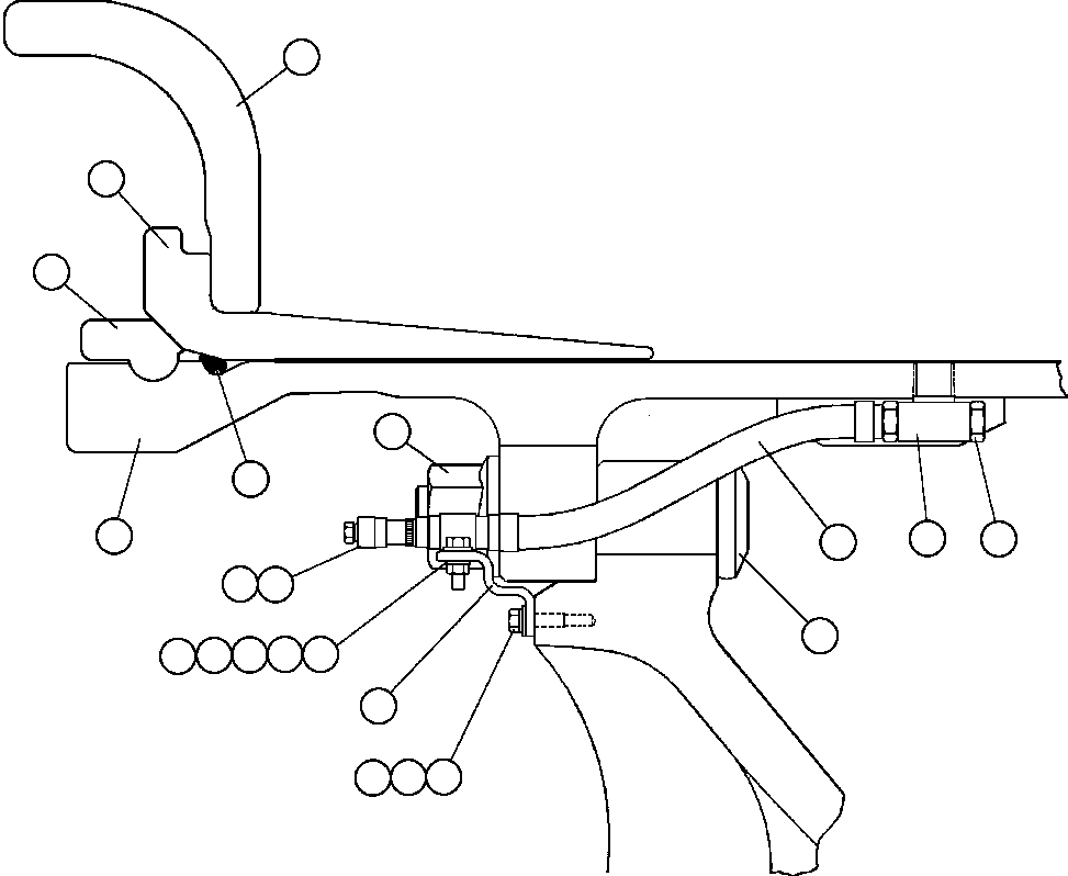 Komatsu parts book diagram for AFE48-F  930E S/N 32674 PIPELINE: FRONT WHEEL & MOUNTING