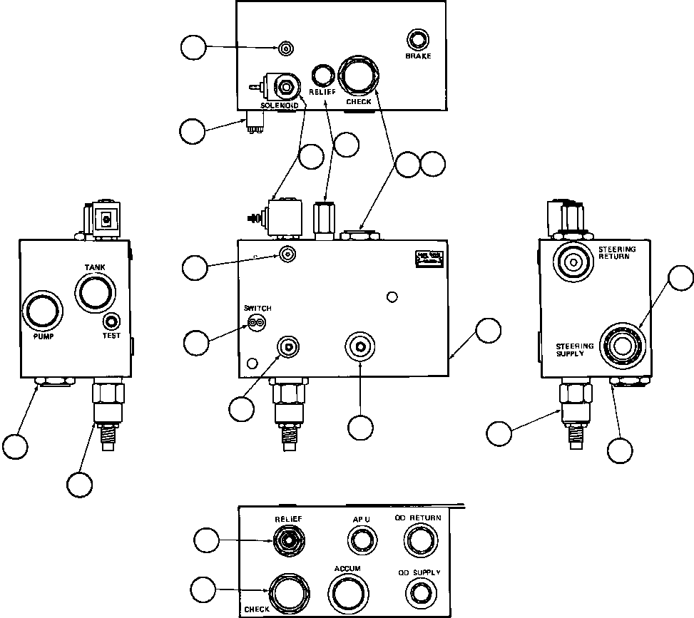 Komatsu parts book diagram for AFE48-F  930E S/N 32674 PIPELINE: BLEEDDOWN MANIFOLD VALVE ASSM (PB6923)
