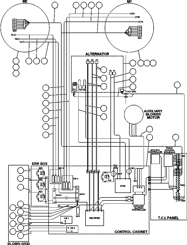 Komatsu parts book diagram for AFE48-F  930E S/N 32674 PIPELINE: ELECTRICAL COMPONENT POWER WIRING