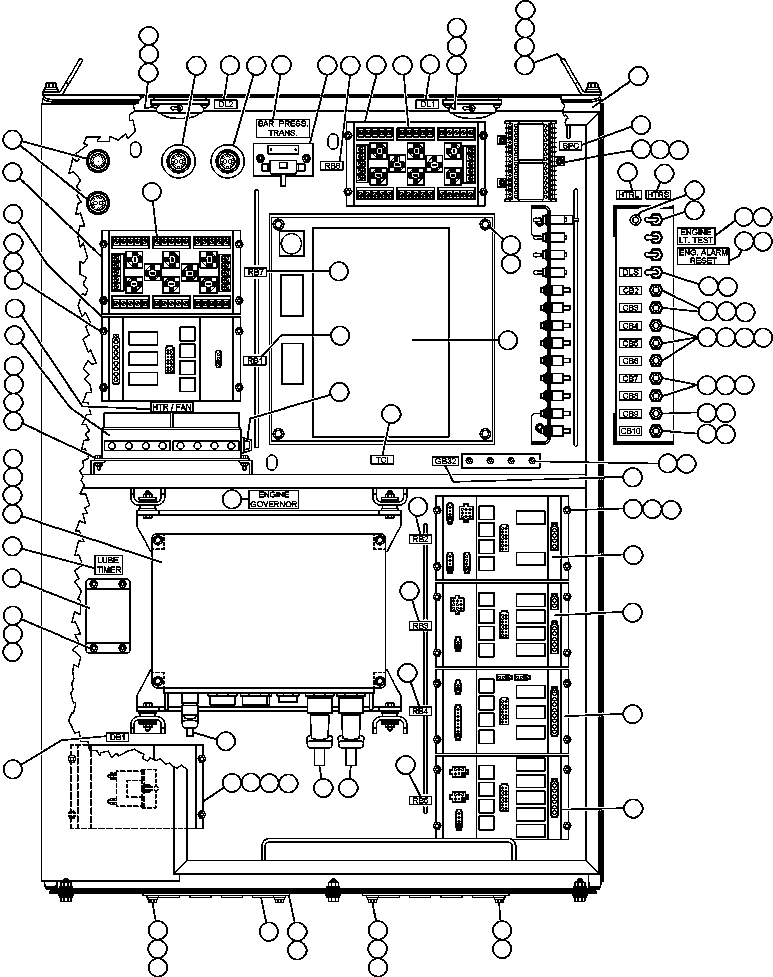 Komatsu parts book diagram for AFE48-F  930E S/N 32674 PIPELINE: ELECTRICAL INTERFACE CABINET
