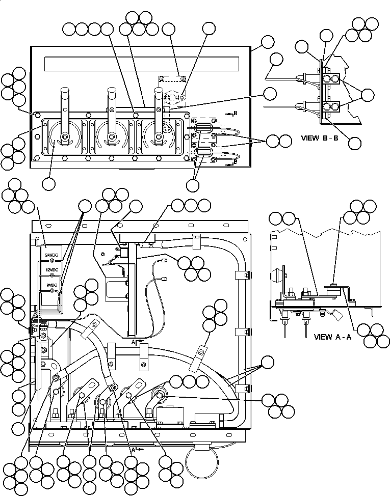 Komatsu parts book diagram for AFE48-F  930E S/N 32674 PIPELINE: BATTERY CONTROL BOX ASSEMBLY (EG6238)