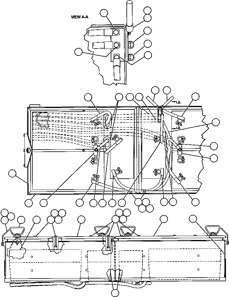 Komatsu parts book diagram for AFE48-F  930E S/N 32674 PIPELINE: BATTERY BOX ASSEMBLY (EF9820)