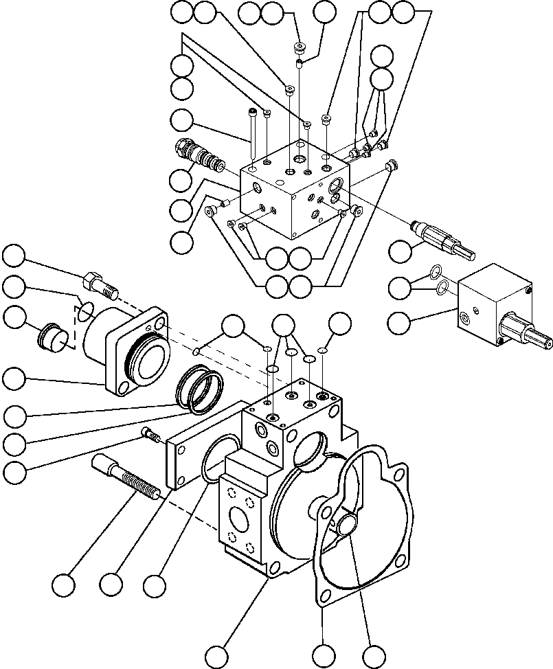 Komatsu parts book diagram for AFE48-F  930E S/N 32674 PIPELINE: STEERING PUMP HOUSING (REAR) (PB9933)