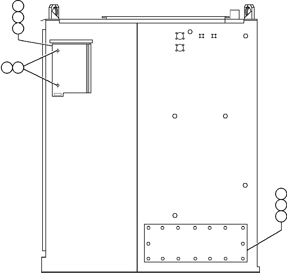 Komatsu parts book diagram for AFE48-F  930E S/N 32674 PIPELINE: CONTROL CABINET (LEFT SIDE)