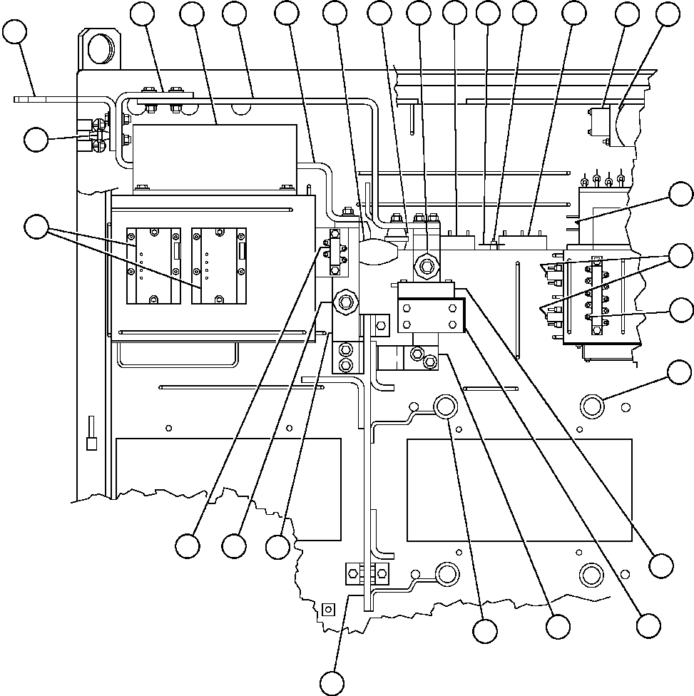 Komatsu parts book diagram for AFE48-F  930E S/N 32674 PIPELINE: CONTROL CABINET (INSIDE TOP LEFT FRONT)