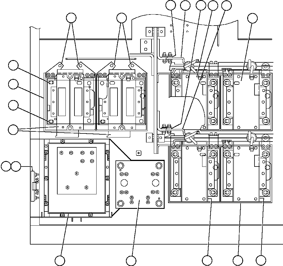 Komatsu parts book diagram for AFE48-F  930E S/N 32674 PIPELINE: CONTROL CABINET (INSIDE LEFT LOWER FRONT)