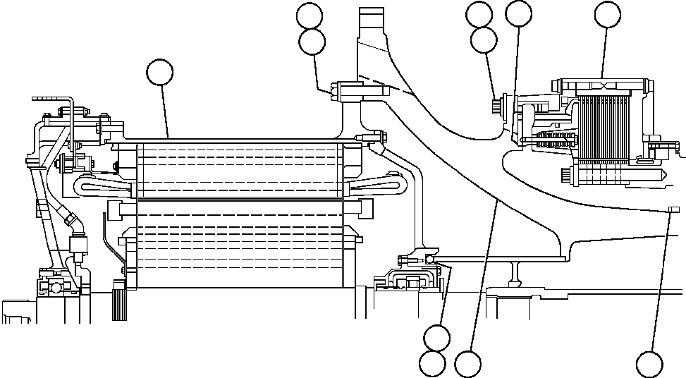 Komatsu parts book diagram for AFE48-F  930E S/N 32674 PIPELINE: WHEEL MOTOR ASSEMBLY (PB9900)