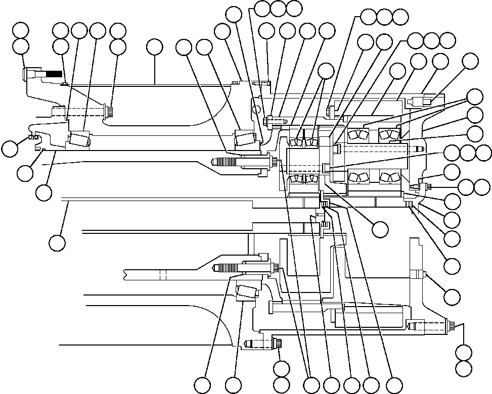 Komatsu parts book diagram for AFE48-F  930E S/N 32674 PIPELINE: WHEEL MOTOR ASSEMBLY - 1 (PB9900)