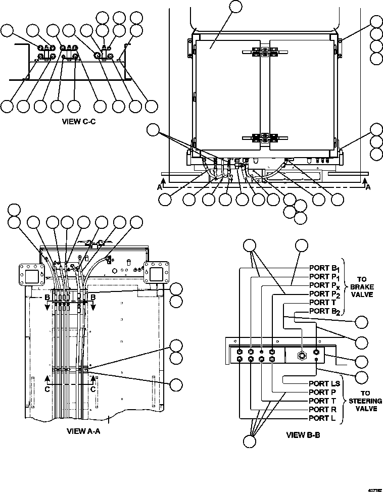 Dump Trucks Komatsu / AFE48-GA 930E S/N GAE2229, GAE2231, GAE2233-GAE2234 & GAE2236-GAE2241     A.T. MASSEY(AFE48-GA) / BRAKE CABINET/CAB PIPING(168 : 60778)