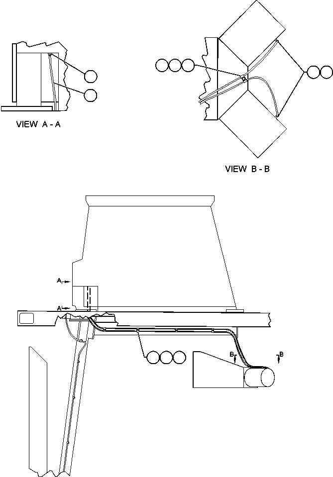 Komatsu parts book diagram for AFE48-H/J 930E S/N 32685 & 32704 PHELPS-DODGE MORENCI: AIR CLEANER INDICATOR PIPING