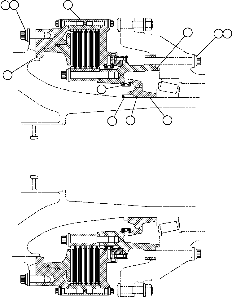 Komatsu parts book diagram for AFE48-H/J 930E S/N 32685 & 32704 PHELPS-DODGE MORENCI: REAR BRAKE MOUNTING