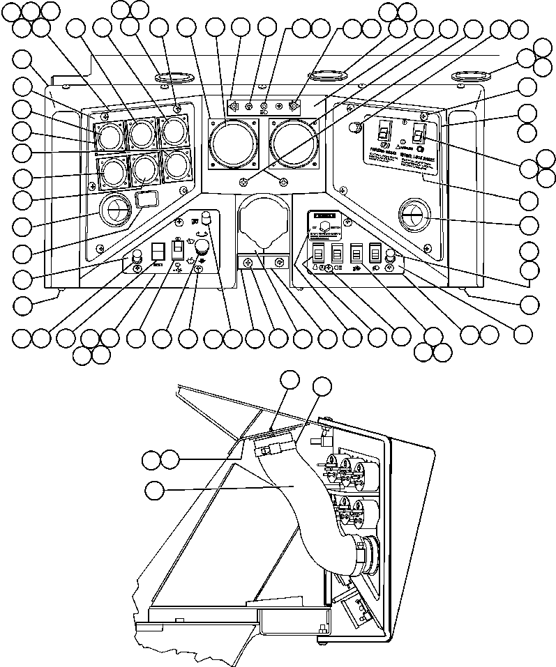 Komatsu parts book diagram for AFE48-H/J 930E S/N 32685 & 32704 PHELPS-DODGE MORENCI: INSTRUMENT PANEL ASSM