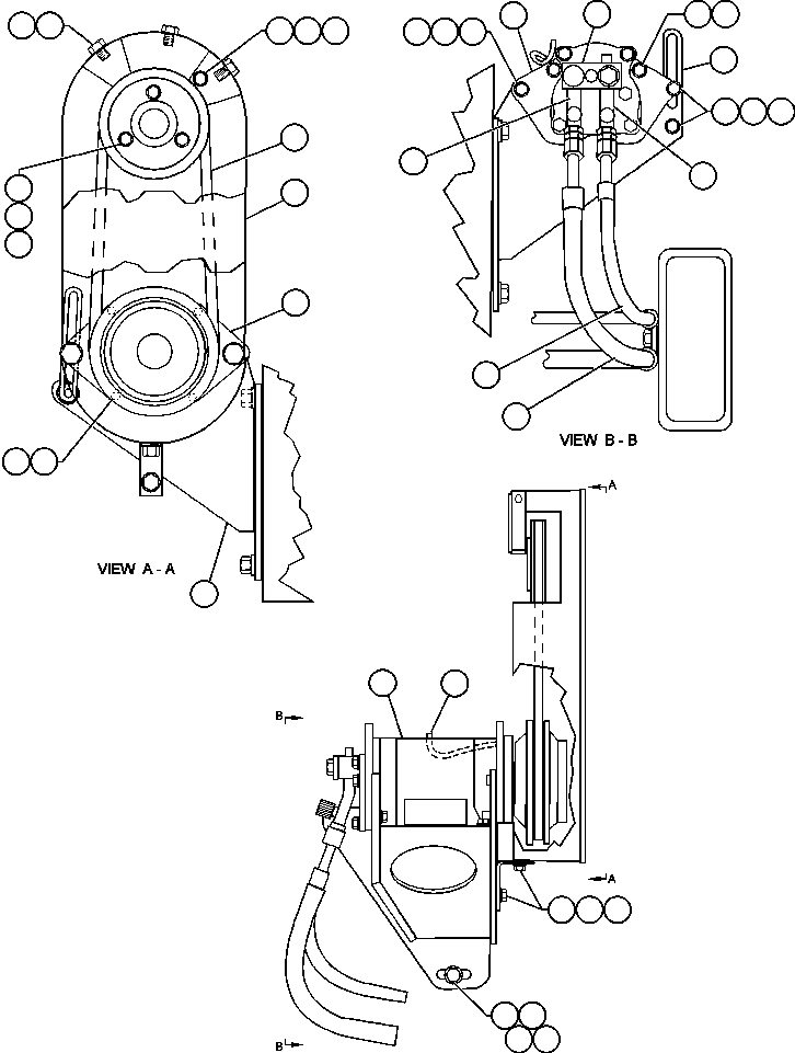 Komatsu parts book diagram for AFE48-H/J 930E S/N 32685 & 32704 PHELPS-DODGE MORENCI: AIR CONDITIONER COMPRESSOR INSTALLATION