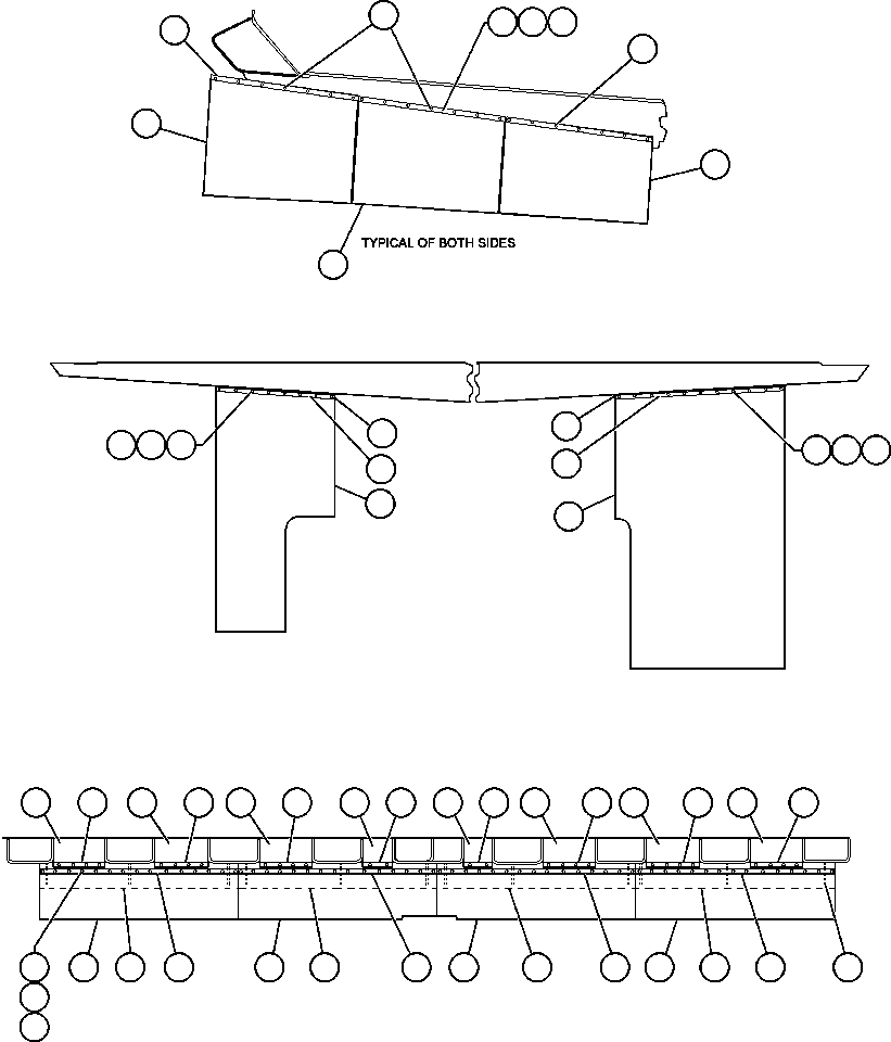 Komatsu parts book diagram for AFE48-H/J 930E S/N 32685 & 32704 PHELPS-DODGE MORENCI: BODY TO DECK & BODY MUD FLAP INSTL