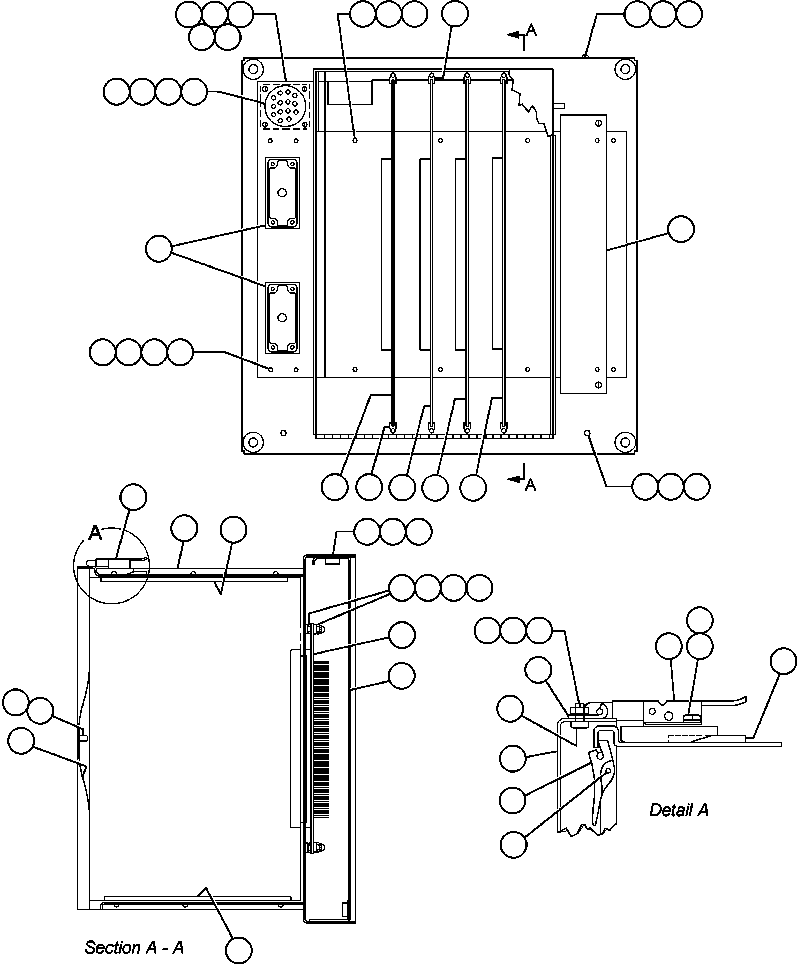 Komatsu parts book diagram for AFE48-H/J 930E S/N 32685 & 32704 PHELPS-DODGE MORENCI: T.C.I. PANEL (PB9743)