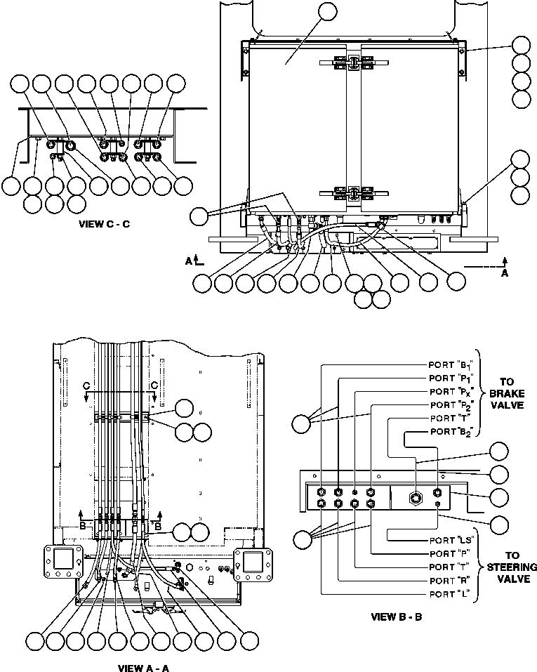 Komatsu parts book diagram for AFE48-H/J 930E S/N 32685 & 32704 PHELPS-DODGE MORENCI: BRAKE CABINET/CAB PIPING