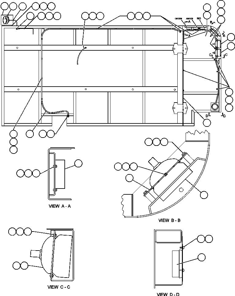 Komatsu parts book diagram for AFE48-H/J 930E S/N 32685 & 32704 PHELPS-DODGE MORENCI: RIGHT DECK ELECTRICAL GROUP
