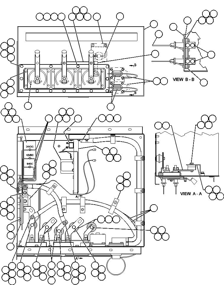 Komatsu parts book diagram for AFE48-H/J 930E S/N 32685 & 32704 PHELPS-DODGE MORENCI: BATTERY CONTROL BOX ASSEMBLY (EG6238)