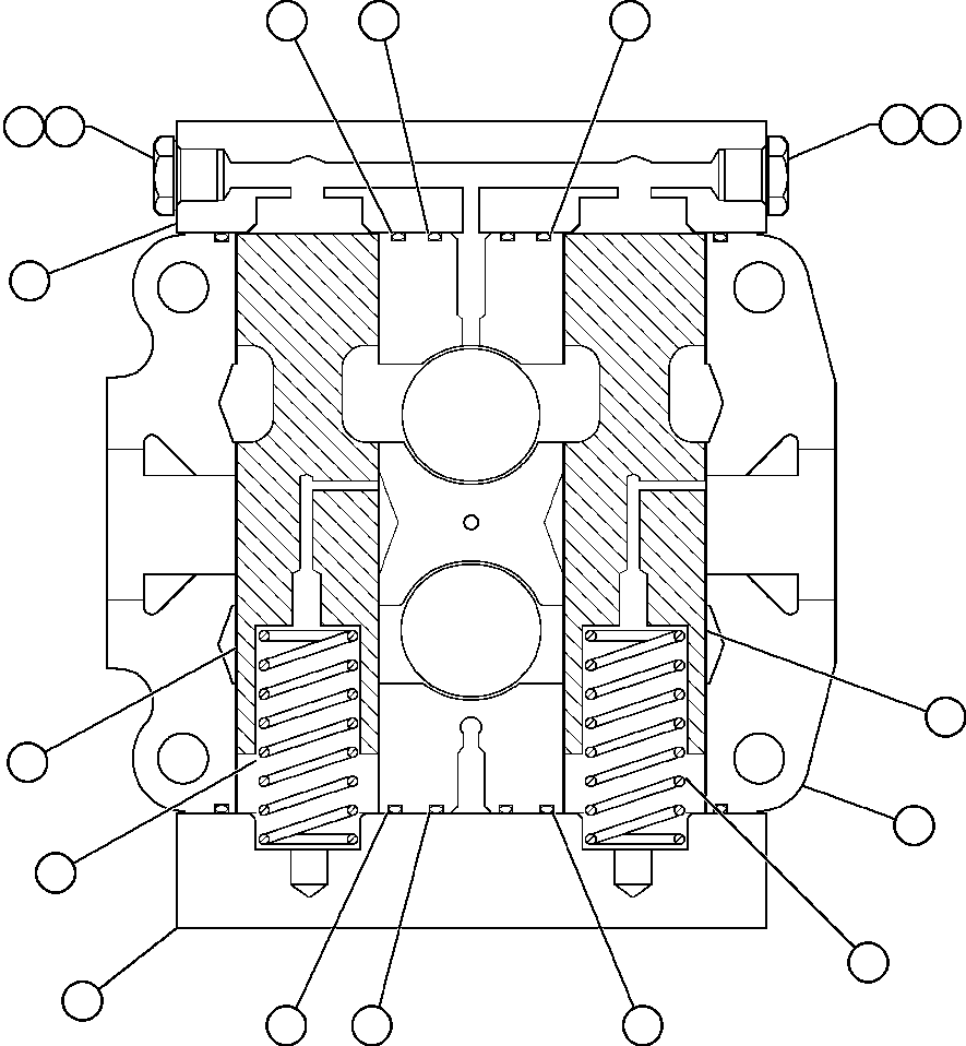Komatsu parts book diagram for AFE48-H/J 930E S/N 32685 & 32704 PHELPS-DODGE MORENCI: SPOOL SECTION ASSEMBLY - TANK (BF3050)