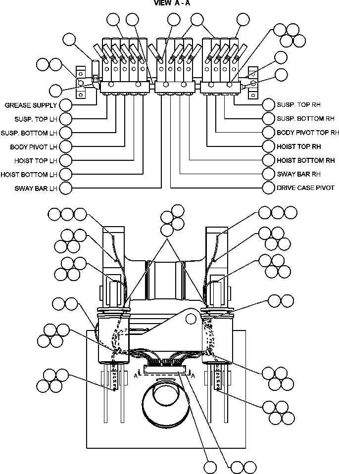 Komatsu parts book diagram for AFE48-H/J 930E S/N 32685 & 32704 PHELPS-DODGE MORENCI: AUTOMATIC LUBE SYSTEM - 2