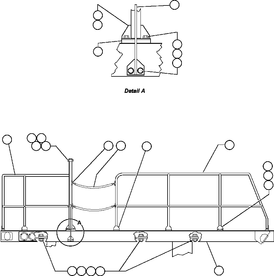 Komatsu parts book diagram for AFE48-V  930E S/N 32816 & 32837 PHELPS-DODGE MORENCI: LEFT DECK & HANDRAIL